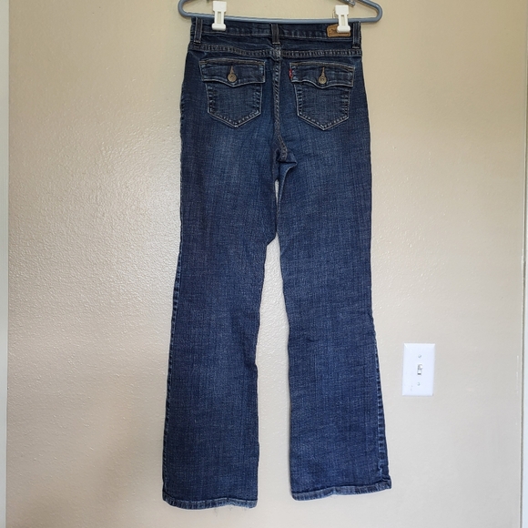 Levi's 512 Women's Dark Wash Boot Cut Jeans - Picture 4 of 6